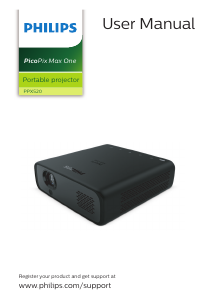 Bruksanvisning Philips PPX520 NeoPix Max One Projektor