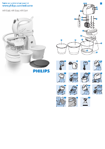 Manual de uso Philips HR1568 Batidora de varillas