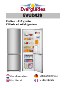 Mode d’emploi Everglades EVUD429 Réfrigérateur combiné