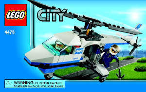 Manual de uso Lego set 4473 City Helicóptero policía