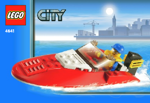 Manual Lego set 4641 City Speed boat