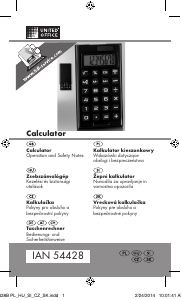 Instrukcja United Office IAN 54428 Kalkulator