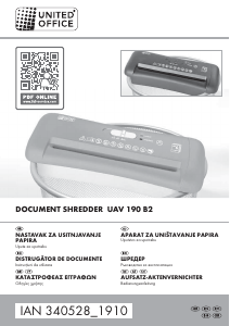 Εγχειρίδιο United Office IAN 340528 Καταστροφέας εγγράφων