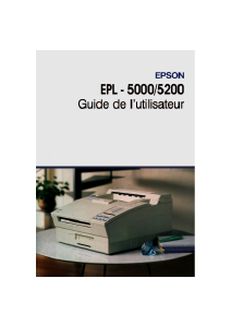 Mode d’emploi Epson EPL-5000 Imprimante
