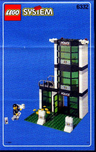Bedienungsanleitung Lego set 6332 City Polizei-Hauptquartier