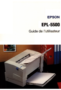 Mode d’emploi Epson EPL-5500 Imprimante