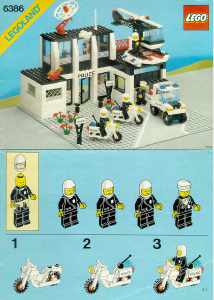 Bedienungsanleitung Lego set 6386 City Polizeistation