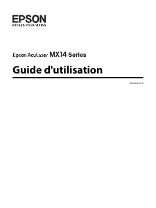 Mode d’emploi Epson AcuLaser MX14NF Imprimante multifonction