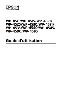 Mode d’emploi Epson WP-4525 WorkForce Pro Imprimante multifonction