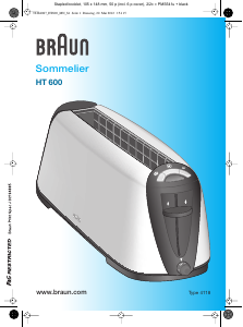 Manual de uso Braun HT 600 Sommelier Tostador