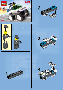 Manual Lego set 6471 City 4WD patrol car