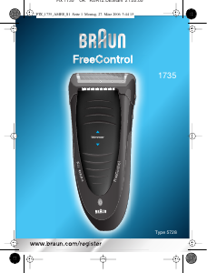 Használati útmutató Braun 1735 FreeControl Borotva