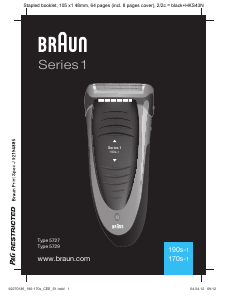 Посібник Braun 170s-1 Series 1 Бритва
