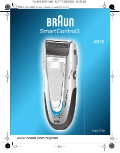 Priručnik Braun 4875 SmartControl3 Brijač