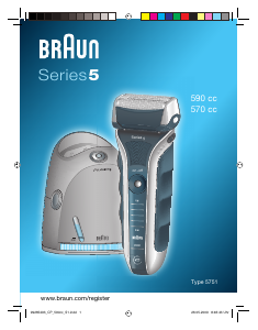 Handleiding Braun 590cc Series 5 Scheerapparaat