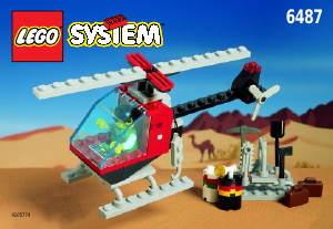 Bedienungsanleitung Lego set 6487 City Hubschrauber