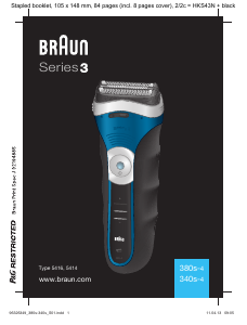 Посібник Braun 340s-4 Series 3 Бритва