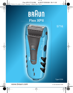 Handleiding Braun 5716 Flex XPII Scheerapparaat
