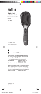 Manual Braun BR 710 Satin Hair Hair Styler