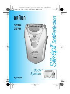 Mode d’emploi Braun 3390 Silk-epil SoftPerfection Epilateur