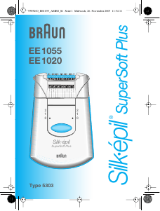 Руководство Braun EE 1020 Silk-epil SuperSoft Plus Эпилятор