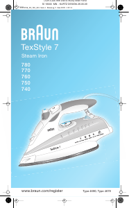 Manual de uso Braun 750 TexStyle 7 Plancha