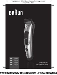Manual Braun HC 5050 Aparador de cabelo