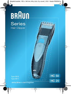 Manual Braun HC 20 Aparador de cabelo