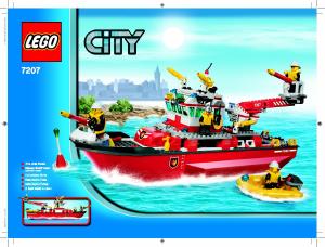 Mode d’emploi Lego set 7207 City Le Bateau des Pompiers
