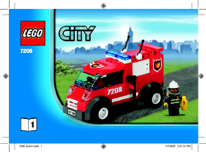 Bedienungsanleitung Lego set 7208 City Grosse Feuerwehr-Station