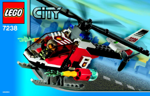 Bedienungsanleitung Lego set 7238 City Feuerwehrhubschrauber
