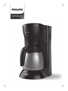 Kullanım kılavuzu Philips HD7549 Café Gaia Kahve makinesi
