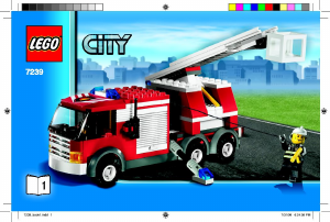 Manual Lego set 7239 City Fire truck