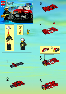 Bedienungsanleitung Lego set 7241 City Feuerwehrauto