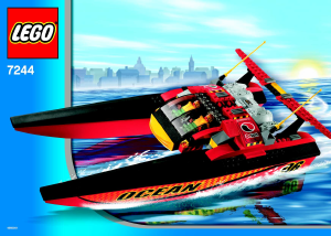 Manual Lego set 7244 City Speedboat