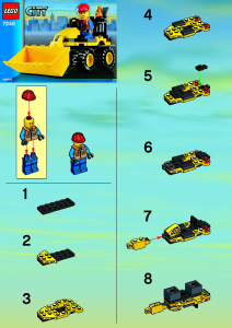 Manual Lego set 7246 City Mini digger