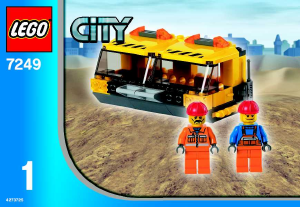 Manual Lego set 7249 City XXL mobile crane