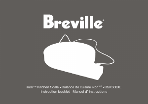 Mode d’emploi Breville BSK500XL Balance de cuisine