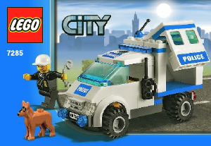 Manual de uso Lego set 7285 City Departamento de perros policía