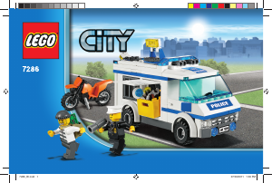 Bedienungsanleitung Lego set 7286 City Gefangenentransporter