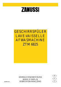 Bedienungsanleitung Zanussi ZTM6825 Geschirrspüler