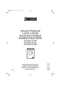 Bedienungsanleitung Zanussi Zaffiro II 1200 Waschmaschine