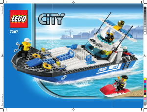 Manual Lego set 7287 City Police boat