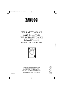 Bedienungsanleitung Zanussi FE 1004 Waschmaschine