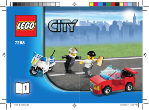 Bruksanvisning Lego set 7288 City Mobil polisenhet