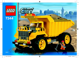 Manual Lego set 7344 City Dump truck