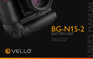 Handleiding Vello BG-N15-2 Battery grip