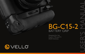 Handleiding Vello BG-C15-2 Battery grip