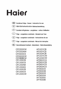 Manuale Haier AFL631CW Frigorifero-congelatore