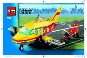 Bedienungsanleitung Lego set 7732 City Postflugzeug